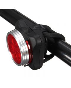 Hj-030 3 Led 4 Modi Usb-Ladezzern-Zecto-Laufwerk Led-Light Combo Wasserdicht Weiß / Rotes Fahrradfrontlicht