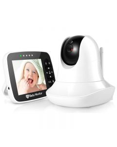 3.5 '' Hochauflösende Baby-Monitor Infrarot-Nachtsicht-Funk-Video-Baby-Schlafmonitor Mit Remote-Kamera Pan-Tilt-Zoom-Sm935