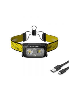 NiteCore Verbesserte NU25 400-Lumen-Stirnlampe USB-C Wiederaufladbare Drei-Lichtquellen-Stirnlampe IP66-Schutzstufe Eingebauter Akku