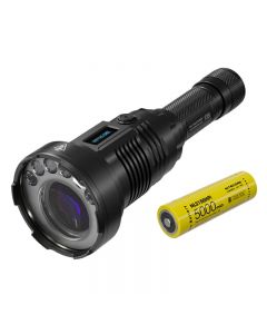 NiteCore P35i Dual Beam LEP Taschenlampe OLED-Display 3000 Lumen Lange Reichweite von 1650 Metern USB-C Ladelampe 5000 mAh Akku