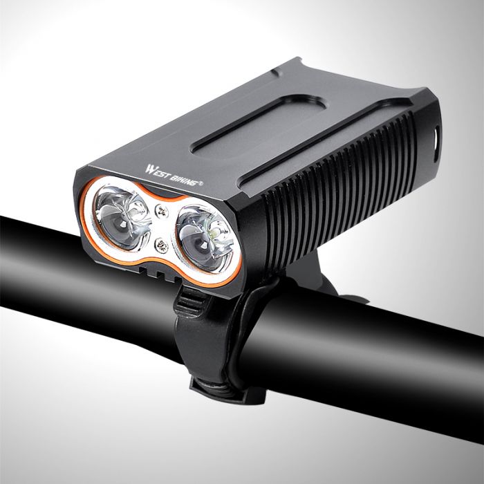 Vordere Lampe Wasserdichte Fahrradbeleuchtung Max 2400Lm Usb-Aufladung 2 T6  Led-Radlampe