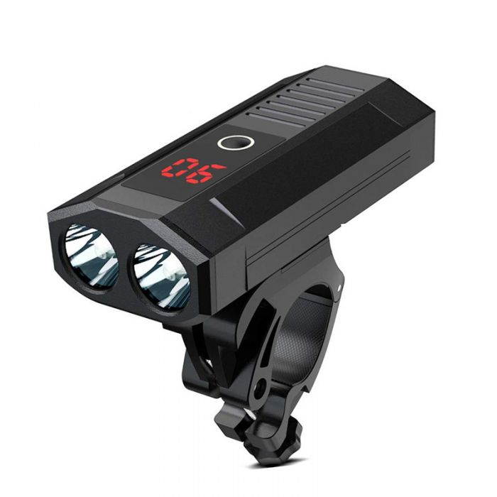 WOSAWE Fahrradlicht starkes Licht Doppelkopf USB eingebaute Batterie Mobile  Power Typ Autolicht