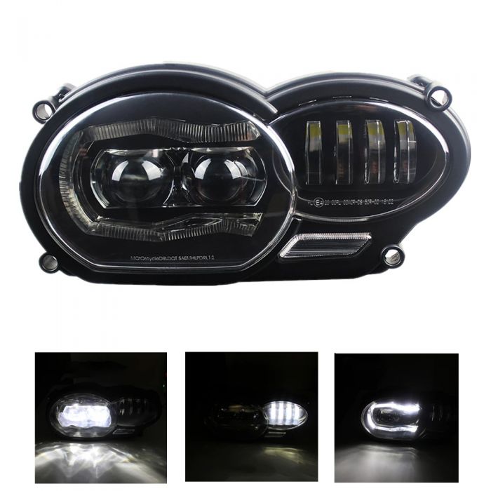 Motorrad LED Scheinwerfer für BMW R1200GS R 1200 GS ADV R1200GS LC  2004-2012 (passend Ölkühler)