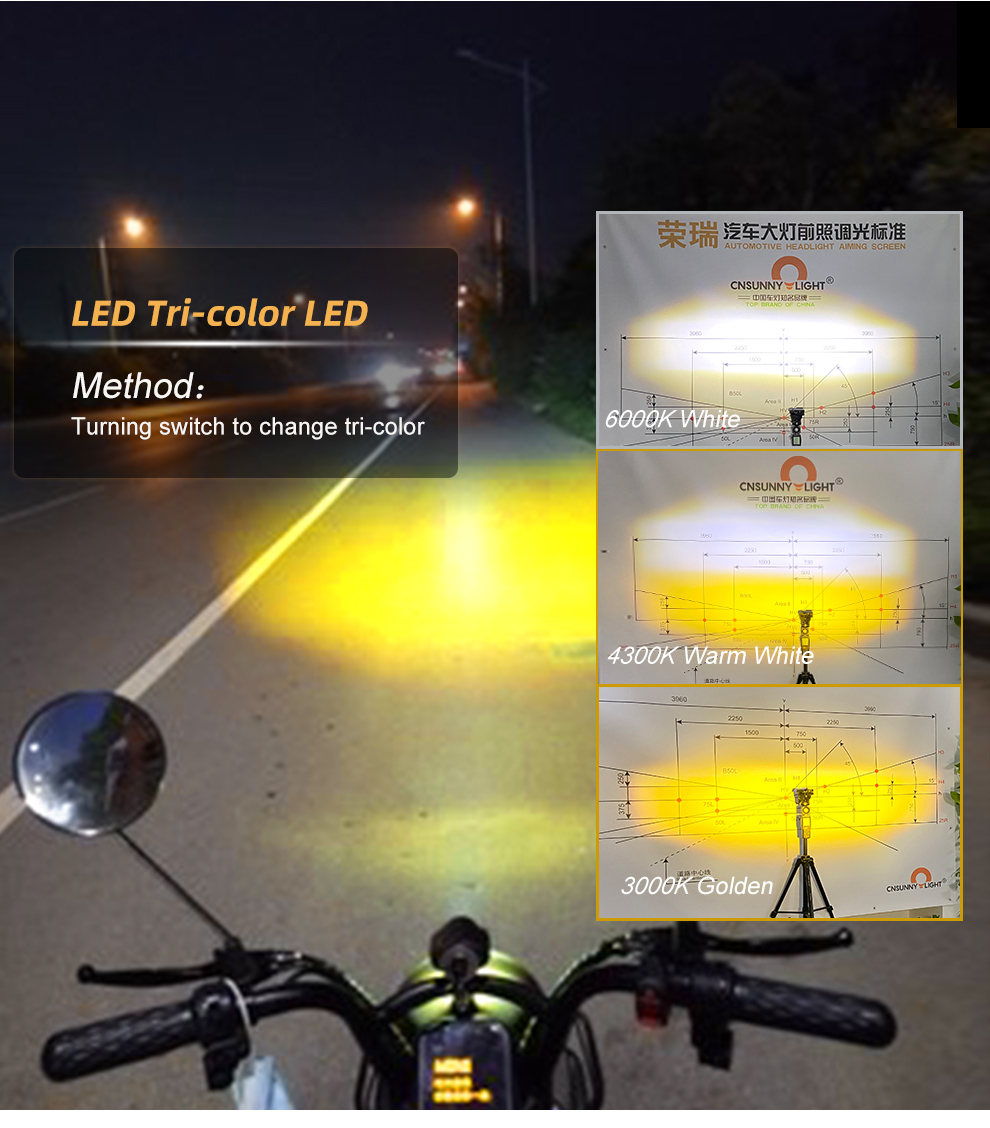 Motorräder Hilfsscheinwerfer Mini Projektor Objektiv 32w LED