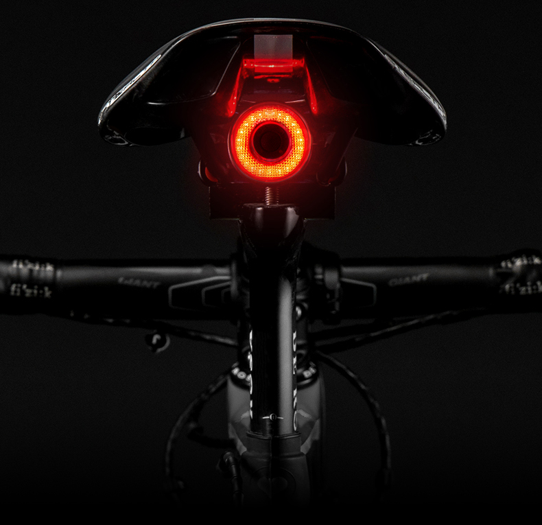 Lightmalls Q5 Doppelhalterung Fahrradrücklicht IPx6 intelligente  automatische Bremssensorleuchte