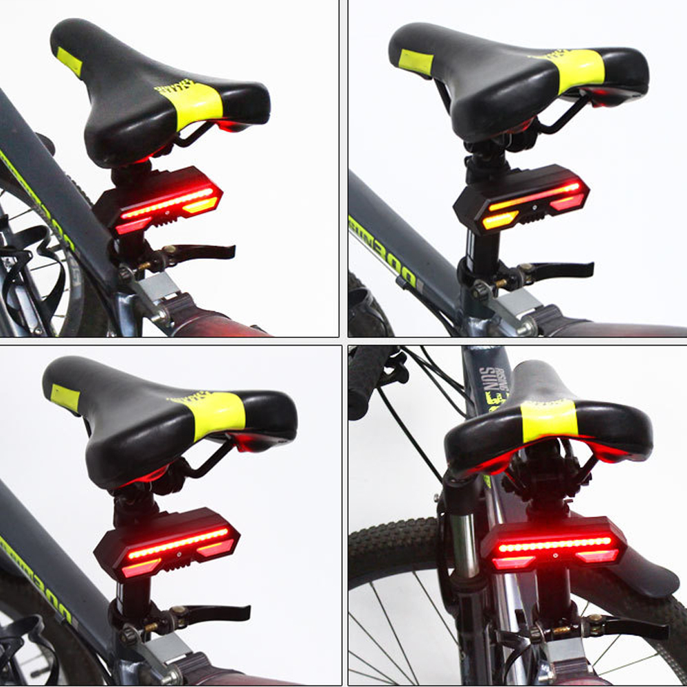 Monkey Home Zwei-Lampen-Split Fahrrad Rücklicht mit Blinker 5 Modi USB –