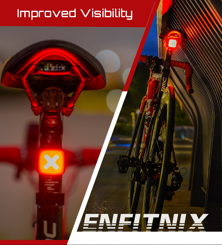 Kaufe USB Aufladbare Fahrrad Rücklichter LED Fahrrad Lichter IPX6  Wasserdichte Fahrrad Front Licht Rücklicht Radfahren Zubehör