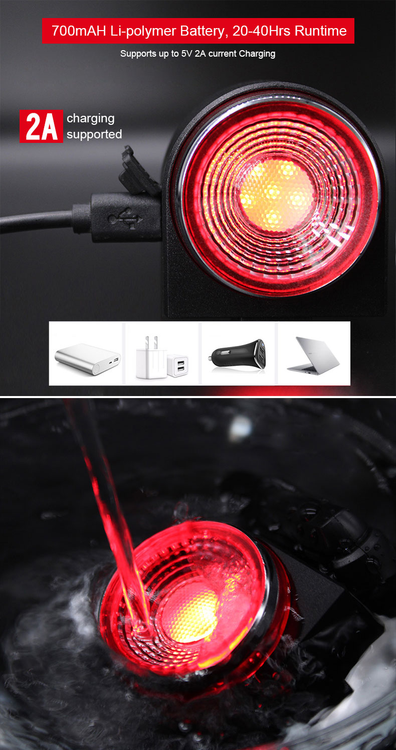 Drahtlose Fernbedienung LED Blitzlicht USB Wiederaufladbar  Antikollisionswarnung Blinkanzeige Für Auto Motorrad Fahrrad Von 8,76 €